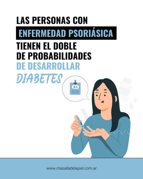 Imagen ilustrativa sobre map enfermedad psoriasica diabetes